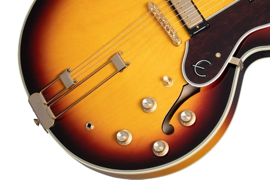 ギター Epiphone sheraton Frequensator sunburst Epiphone Sheraton with Frequensator Vintage Sunburst Semi
